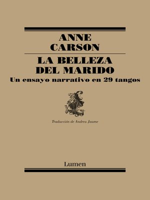 cover image of La belleza del marido